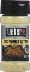 Weber Chophouse Butter Seasoning bottle boosts butter-rich flavor for grilling.