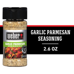 Weber Garlic Parmesan Seasoning on pork chop for grilling