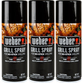 Weber Grill'N Spray 6 Oz can front view for easier grill release on hot grates