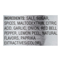 Weber Zesty Lemon Seasoning sprinkled on vegetables for vibrant flavor.