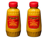 webers horseradish mustard squeeze 12oz bottle 2-pack for bold flavor on sandwiches
