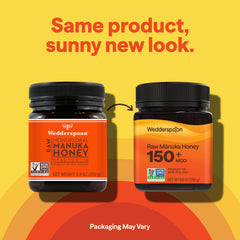 Creamy texture close-up of Wedderspoon Manuka honey ideal for spoons