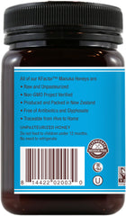 Wedderspoon jar open reveals rich amber honey texture