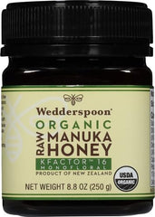 Wedderspoon New Zealand origin label highlighting authentic honey source.