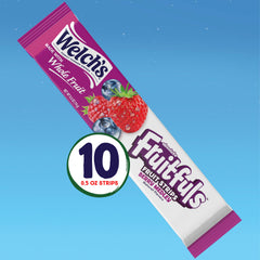 Welch's Absolute Fruitfuls Berry Medley strips ready for school lunchboxes.