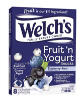 Welch's Blueberry-Acai Snacks box front, ideal for on-the-go snacking