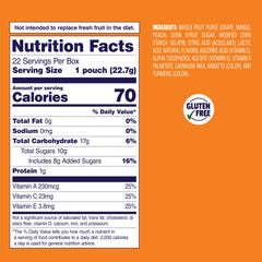 Welch's Mango Peach 5oz pack closeup showing soft chewy texture for kids.