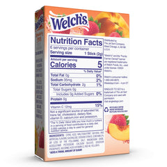 Welch's Singles To Go pour into water for refreshing strawberry peach taste