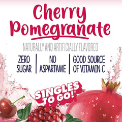 Welch's Singles To Go cherry-pomegranate mix ready to drop into a water bottle on the go.
