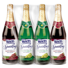 Welch's Sparkling Juice Cocktail Variety Pack offers festive non-alcoholic refreshment for gatherings.