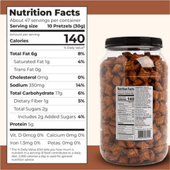 Wellsley Farms 50oz jar with resealable lid preserving freshness for on-the-go snacking