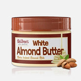 Wellbee's White Almond Butter jar with ultra-smooth texture for easy spreading.