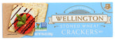 Wellington Cracker Stoned Wheat packshot; crisp and versatile snacks.