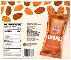 Wellsley Farms no salt added almonds, a natural snack option with clean flavor.