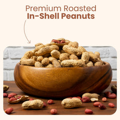 Shell-on peanuts arranged in a snack basket for gatherings