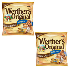 Werther's Original caramel coffee candies in two-pack, ideal for sharing.