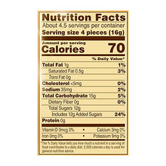 Closeup of creamy caramel with coffee swirl from Werther's Original candy.
