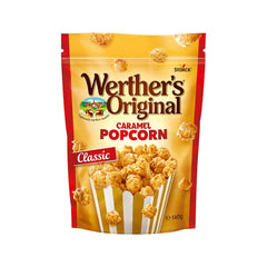Werther's Original caramel popcorn classic 140g pack-2 box shows a shareable snack experience.