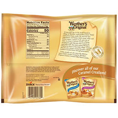 Individually wrapped Werther's Original caramels are convenient for sharing