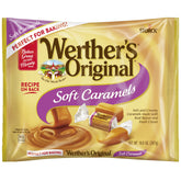 Werther's Original soft caramel 10.8oz bag front view for everyday indulgence