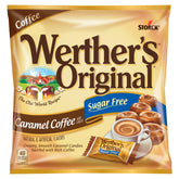 Werther's Original sugar-free caramel coffee hard candy pack front, ideal for sharing