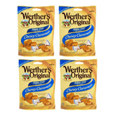 Werther's Original sugar-free chewy caramels pack of four for on-the-go indulgence.
