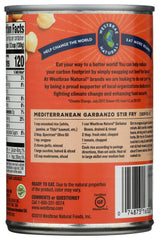 Westbrae Natural garbanzo beans in a bowl suggest versatile vegetarian ingredients