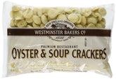 Westminster Bakers Co. Oyster Crackers packaging front improves pantry visibility.