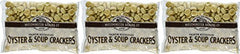 Westminster Bakers Co serving oyster crackers with soup, ideal for clam chowder and stews.