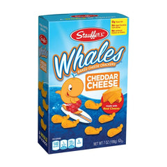 WHALES Stauffer's real cheddar cheese note highlighting authentic flavor