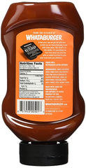 Whataburger Spicy Ketchup four-pack display promotes family-friendly value.