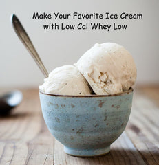 Whey Low sweetener enhances ice cream dessert with fewer calories.