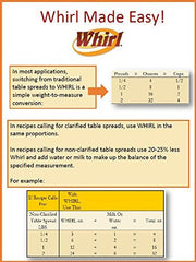 Whirl Butter Flavored Oil pours smoothly for easy cooking without splatter.