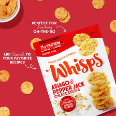 Whisps cheddar crisp close-up perfect snack for lunchboxes