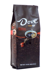 White Coffee ground coffee with Dove dark chocolate flavor for a rich morning aroma