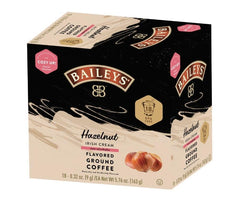 White Coffee ground coffee pod with hazelnut Irish cream flavor for a smooth morning