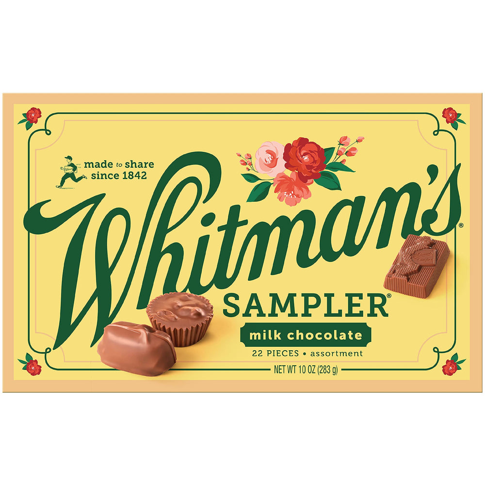 Whitman's Sampler gift box front view for Mother's Day gifting.