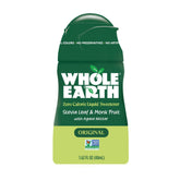 Whole Earth Original bottle beside coffee, offering naturally sugar-free sweetness for your morning cup.
