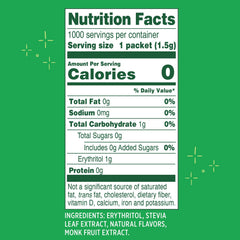 Box of 1,000 Whole Earth Sweetener packets for offices and cafes.