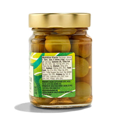 Olives packed in oil from Whole Foods Market, highlighting moisture and flavor preservation.