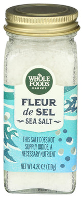 Whole Foods Market Fleur de Sel crystals ideal as finishing salt for dishes