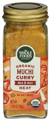 Whole Foods Market Muchi curry seasoning jar highlights premium spice quality for bold curries