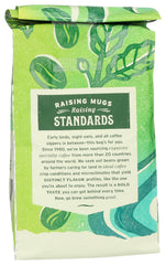 Whole Foods Market Organic La Mesa coffee bag closeup, showcasing freshness.
