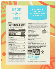 Whole Foods Market Organic Tropical Blend Italian Soda four-pack for convenient, shareable refreshment.