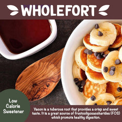 Ingredients panel highlights prebiotic fiber in Wholefort yacon syrup