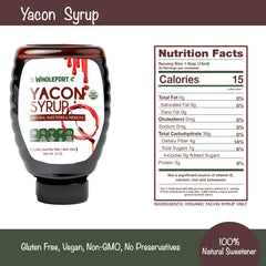 Pouring Wholefort yacon syrup ideal for coffee and pancakes