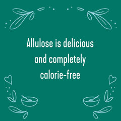 Wholesome Allulose sweetener bottle used in coffee for rich flavor without calories.