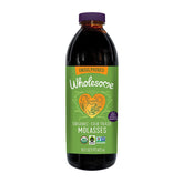 Wholesome Blackstrap Molasses bottle on the counter, ideal for baking.