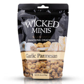 Wicked Minis Garlic Parmesan crackers offer savory crunch for soups and salads.
