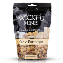 Wicked Minis Garlic Parmesan crackers offer savory crunch for soups and salads.